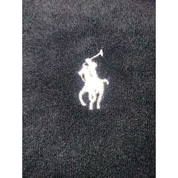 Polo Ralph Lauren Polo Men's Size L Black Terry Cloth Golf Golfer Preppy - Picture 2 of 8